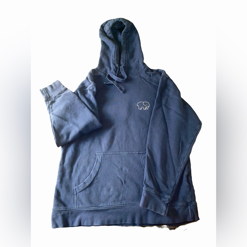 Ivory ELLA blue OVERSIZED Hoodie